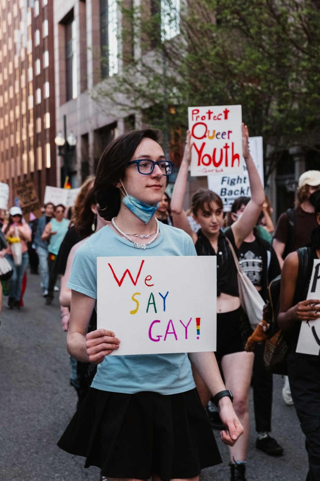 youth protest march